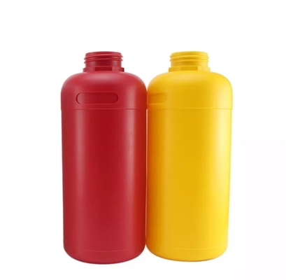 botellas químicas vacías del almacenamiento de la tinta química plástica de la botella 1L con los casquillos