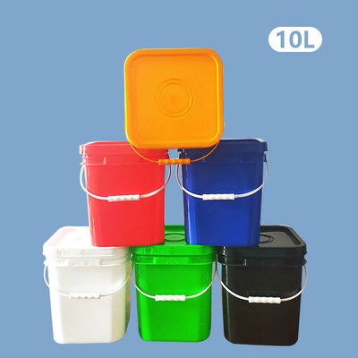 Envase de plástico cuadrado de HDPE 10L para almacenamiento líquido de embalaje de productos secos
