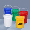 Cubo plástico impermeable del cubo plástico 20L con el envase líquido de la tapa para cubrir