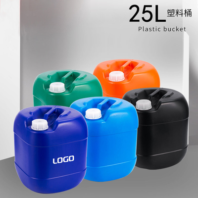 el plástico del HDPE de la forma cuadrada 25L tamborea el cubo cuadrado sellado químico del moldeo por insuflación de aire comprimido