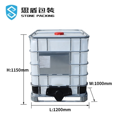 ISO9001 los tanques de almacenamiento químicos del HDPE del cuadrado IBC el 1.2*1*1.5m