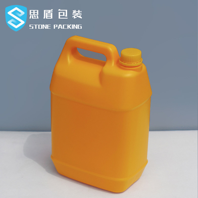 Envase de plástico líquido químico del HDPE 5l del calibre 35m m hermético