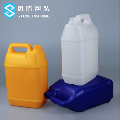 Envase de plástico líquido químico del HDPE 5l del calibre 35m m hermético