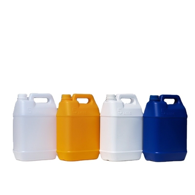 Envase de plástico líquido químico del HDPE 5l del calibre 35m m hermético
