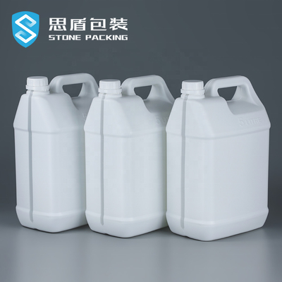 álcali ácido de los envases vacíos 5l de la botella del HDPE del cuadrado 220G resistente
