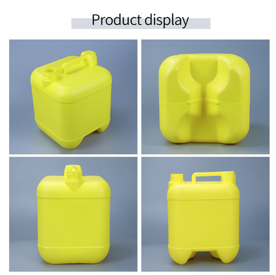 Envase de plástico del HDPE del amarillo del calibre 39m m 360*300*410m m