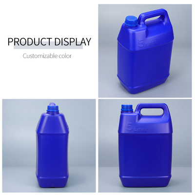 Botella plástica 5l del HDPE del calibre 45m m