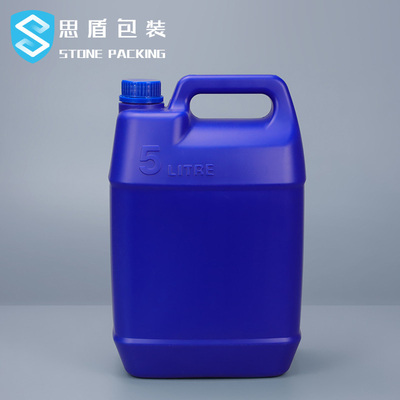 Botella plástica 5l del HDPE del calibre 45m m