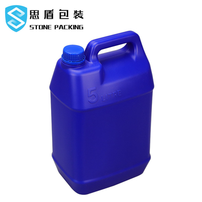 Botella plástica 5l del HDPE del calibre 45m m