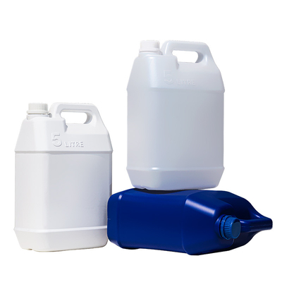 Botella plástica 5l del HDPE del calibre 45m m