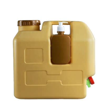 Rectángulo 1.3KG los tanques de agua de 5 galones que acampan resistentes a la corrosión