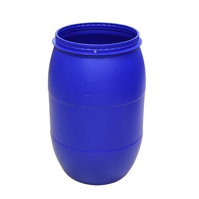 barril plástico azul del HDPE 160kg/L con la tapa