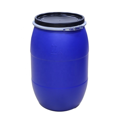 barril plástico azul del HDPE 160kg/L con la tapa