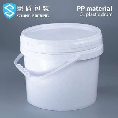 Sustancia química blanca 5l del diámetro 222m m PP alrededor de los envases de plástico 360g