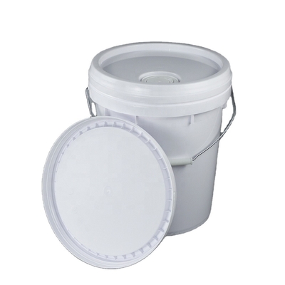 Blanco de la tapa de filtro de aceite cinco galones cubo de la pintura de 20 litros con la tapa ISO9001