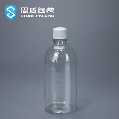 Botella plástica 38g 51g del top del tornillo del ANIMAL DOMÉSTICO de la funda 1000ml 500ml del encogimiento