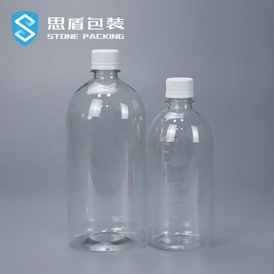 Botella plástica 38g 51g del top del tornillo del ANIMAL DOMÉSTICO de la funda 1000ml 500ml del encogimiento