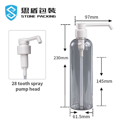 El espray vacío del plástico de la niebla del agua del alcohol 25m m embotella 210*61.5m m