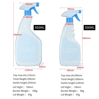 Botella detergente del espray del ANIMAL DOMÉSTICO de la boca del hogar 360 grados