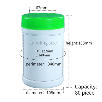 Cubo mojado plástico 100% del trapo del HDPE material de la Virgen 80 pedazos