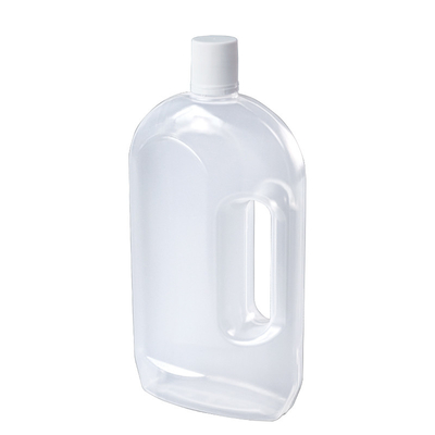 Botella plástica translúcida 1.2L con la manija