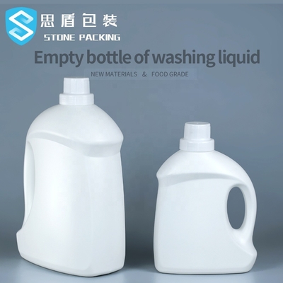 botellas vacías 2kg 5kg del detergente para ropa del HDPE del tapón de tuerca de 60m m