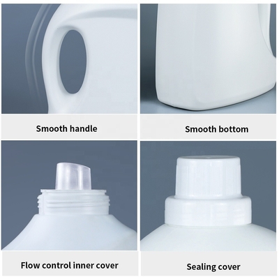 botellas vacías 2kg 5kg del detergente para ropa del HDPE del tapón de tuerca de 60m m